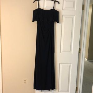 Evening formal dress, navy blue